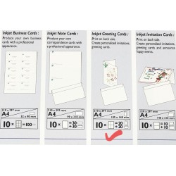 ورق طابعة ملونة جريتنج كارد ازرق مبزر 170غم 10 ورقة CANSON